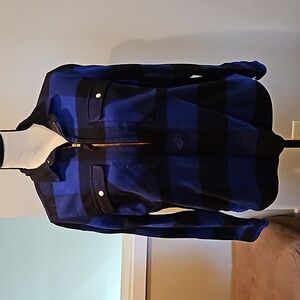 JCrew Half Zip Flannel Shirt. S